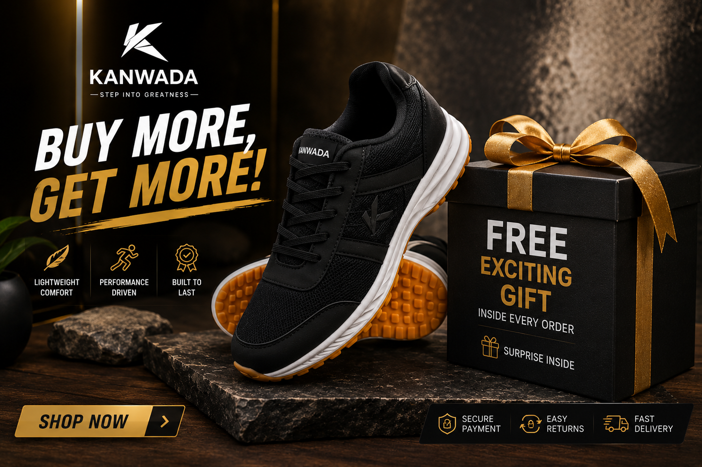 KANWADA Professional Running Shoes (With Free Exciting Gift Worth ₹794)